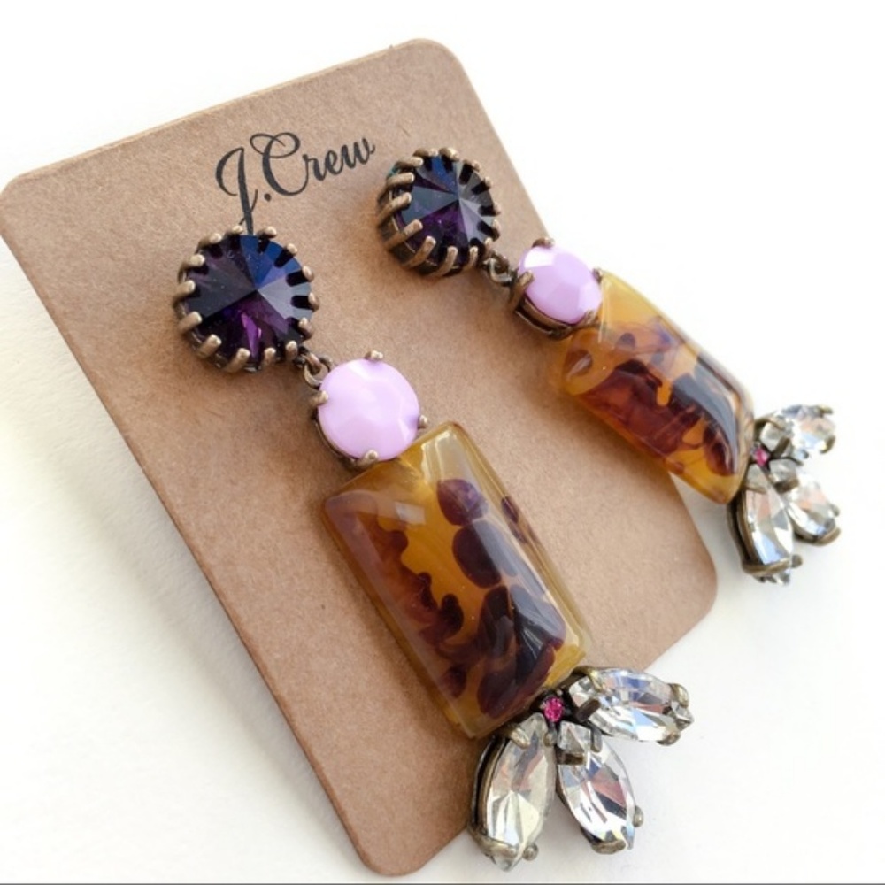 Jcrew bold crystal statement earrings - Picture 3 of 4